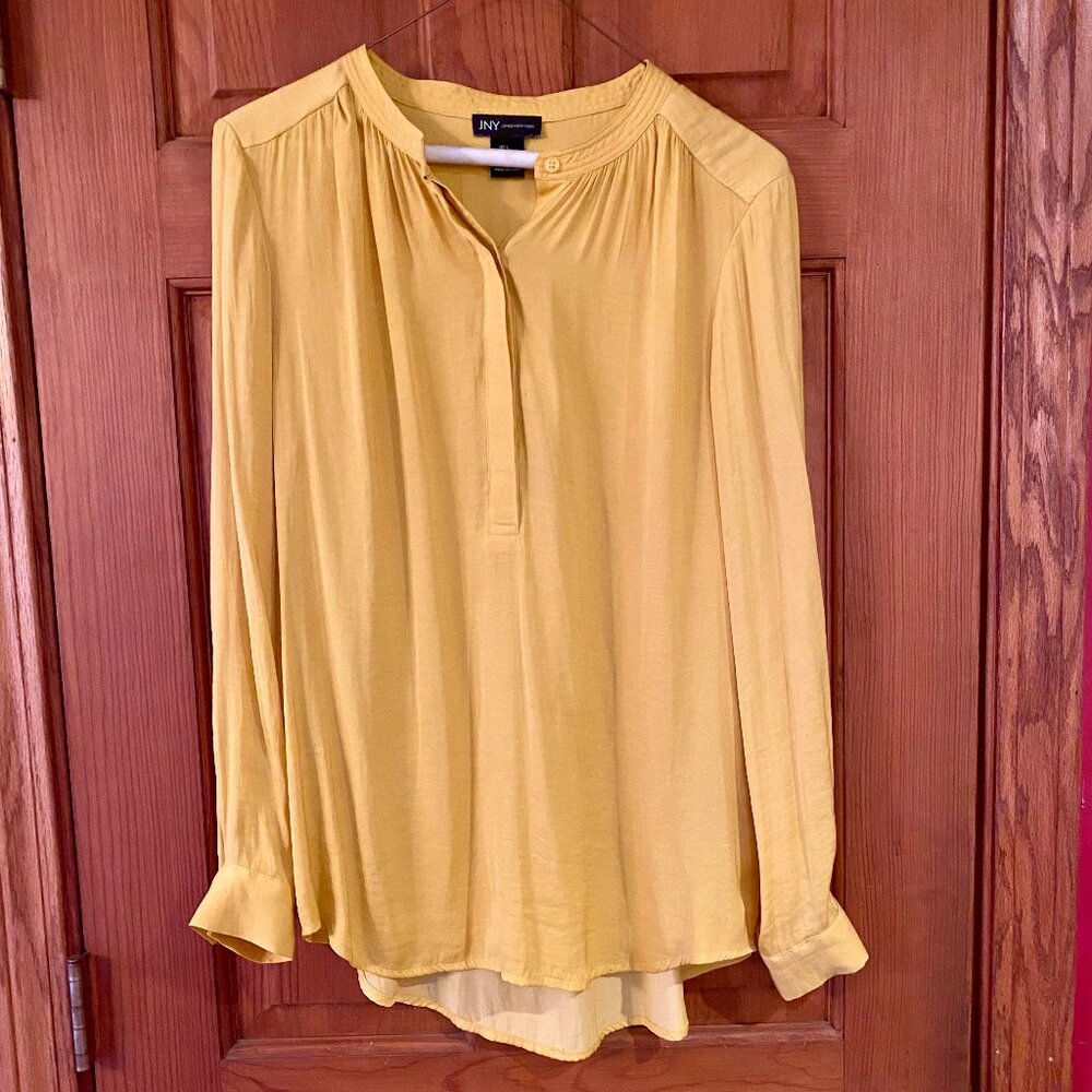 Silky Yellow Jones NY Tunic top